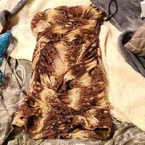 Ark & Co dress scrunch fit tight med mini dress
